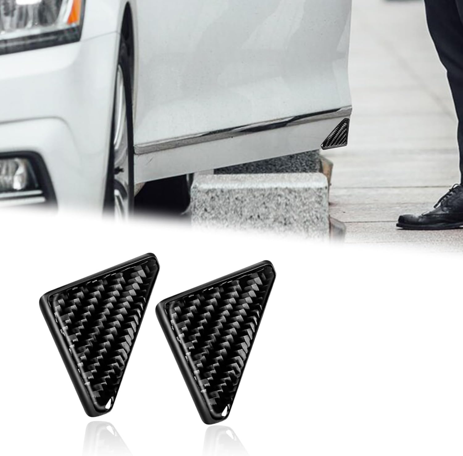 2 fundas de esquina de puerta de automóvil, protectores de borde de puerta de automóvil, protectores de borde de puerta lateral de automóvil,