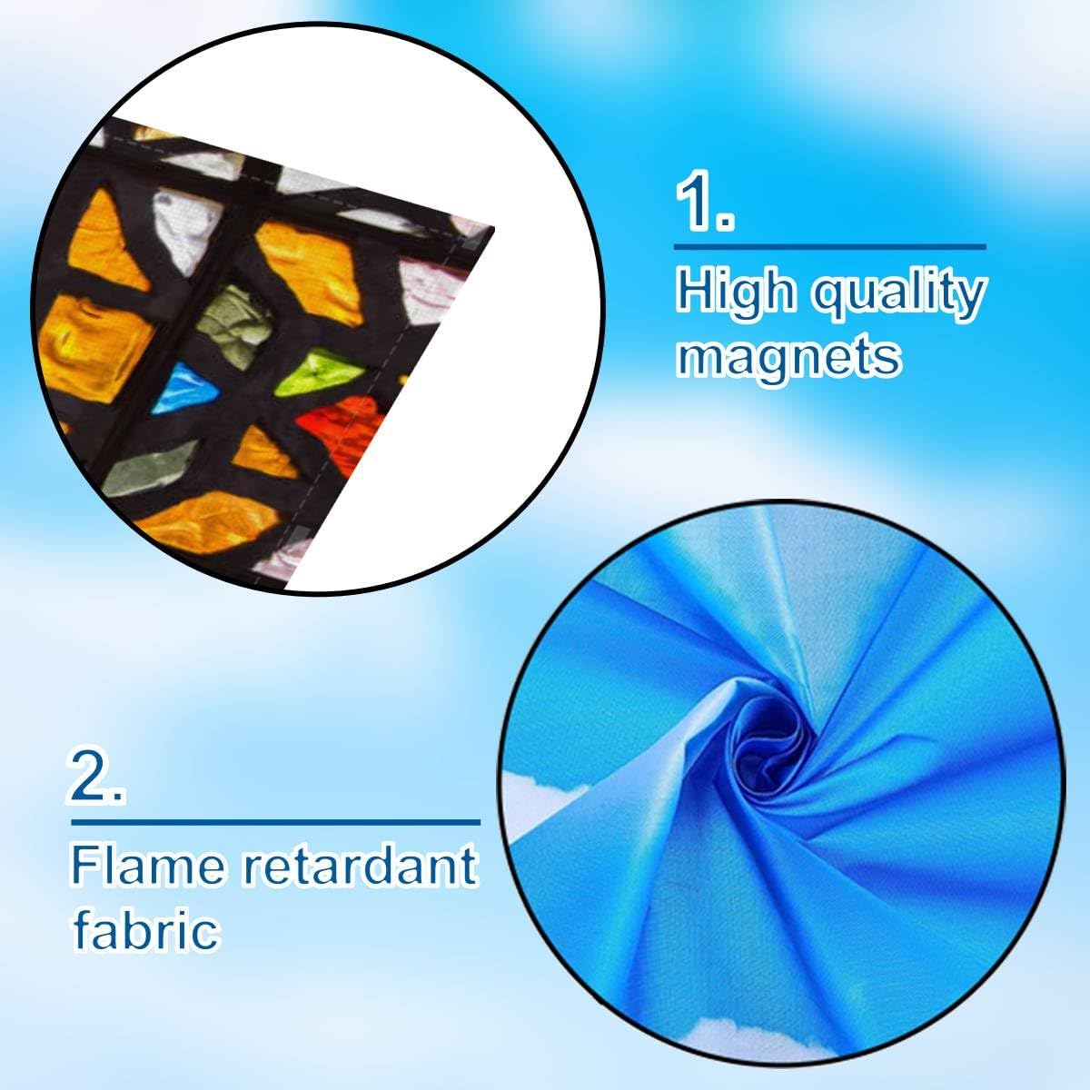 Paquete de 4 cubiertas de luz fluorescente para luz de techo, vidrieras de cristal multicolor para aula, oficina, hogar, 4 x 2 pies, cubierta