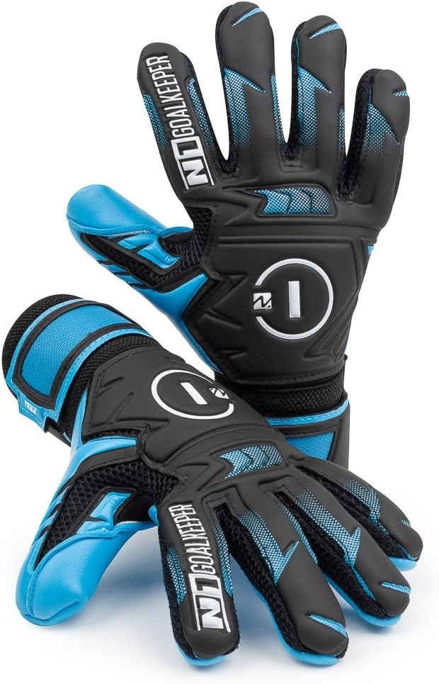 N1 Goalkeeper gloves Beta 2.0 – Guantes de fútbol juvenil con corte negativo y palma de látex alemana. Guantes de portero de fútbol para niños