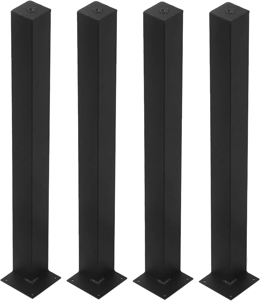 MBQQ Furniture Legs H28 – Patas rústicas para mesa, patas de escritorio de metal resistente, patas de mesa de comedor, juego de 4 patas de hierro