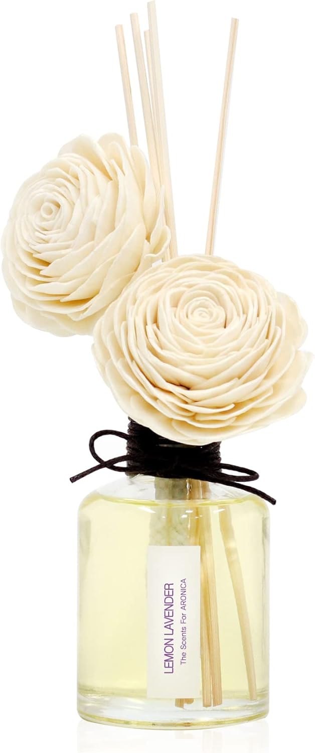 Aronica Decoración estética de baño, difusor de aire de flores, nacks de baño, decoración de baño bohemia dorada y accesorios, ambientador de aire