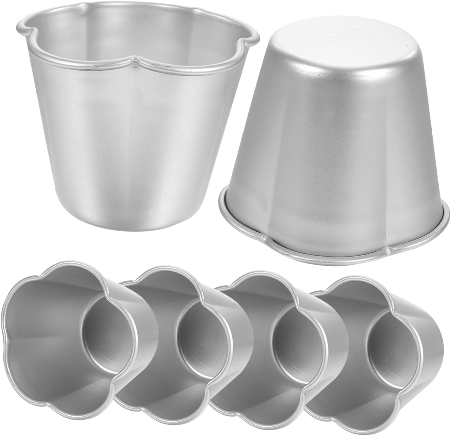 Abaodam 24 moldes para tartas, tazas de chocolate, tazas de pudín de aluminio, moldes para magdalenas, molde para pudín de yorkshire, molde para