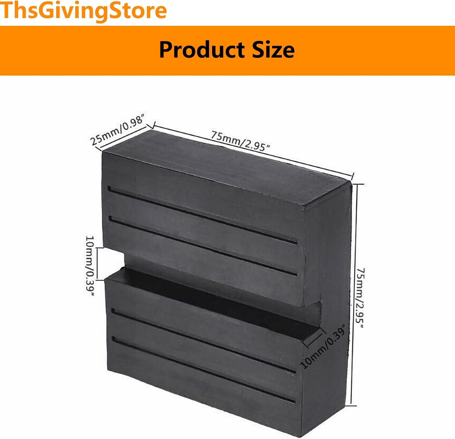 2 paquetes de almohadillas cuadradas para gato, adaptador de riel antideslizante negro, bloques de goma, protector de riel de goma, almohadilla para