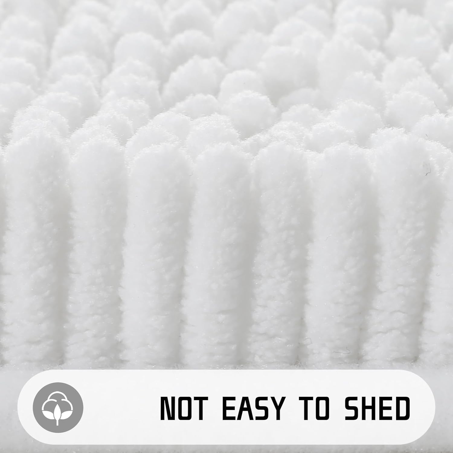 Yimobra Chenille Bathroom Rug, 24×17, Extra Soft Absorbent Bath Rugs, Non-Slip, Bath Mats for Bathroom Floor, Water Absorbent, Machine Washable,