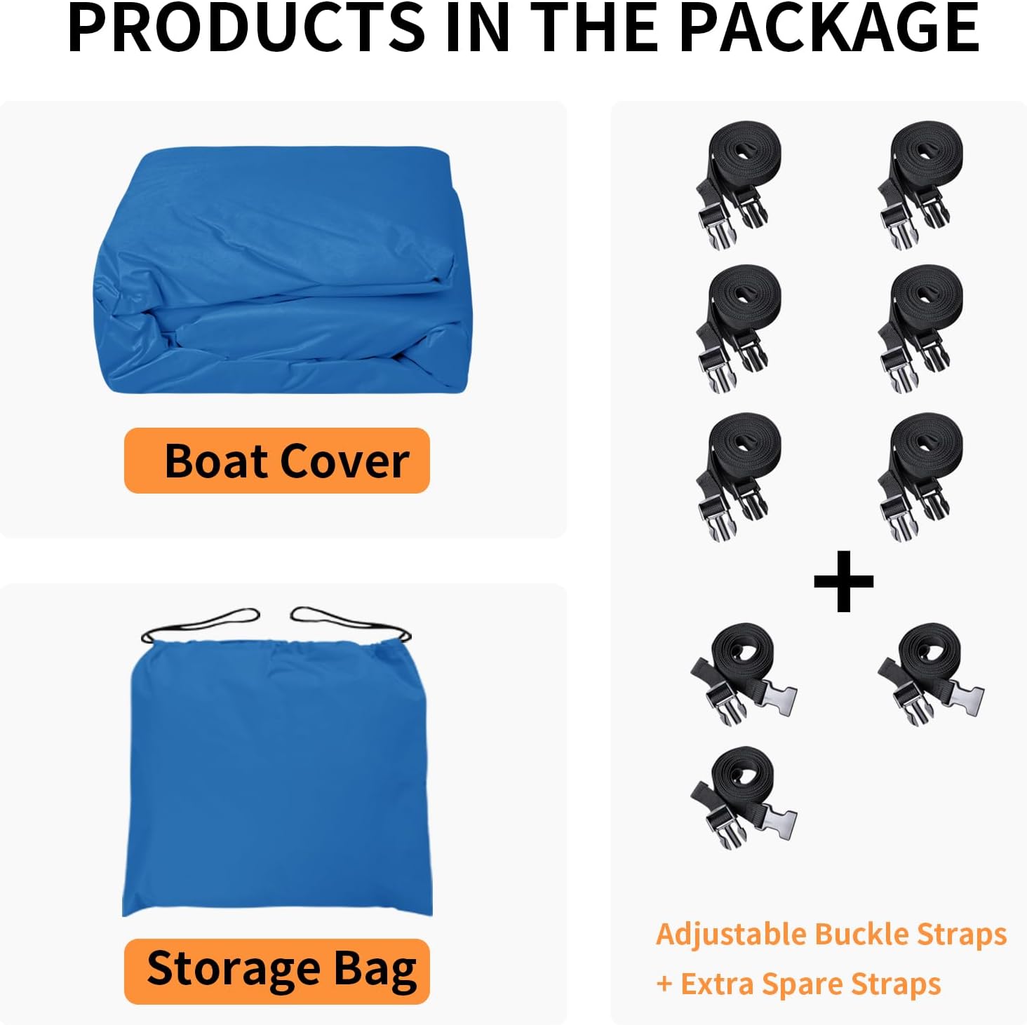 Easy-Going Trailerable – Cubierta impermeable para lancha de hasta 17-19 pies de largo x 96 pulgadas de ancho, resistente a los rayos UV, cubierta