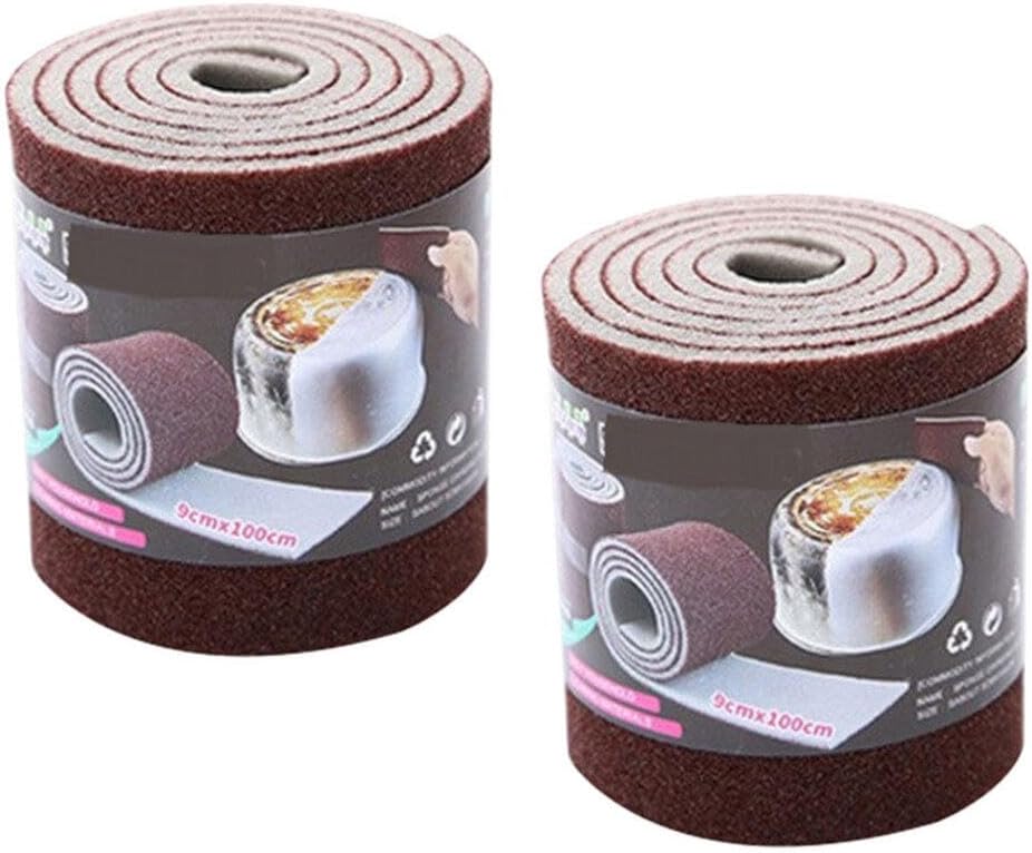 Healeved 2 rollos Emery Cepillo de limpieza de cocina, esponjas lavables para platos, cepillo de baño, esponjas de limpieza, esponjas de limpieza