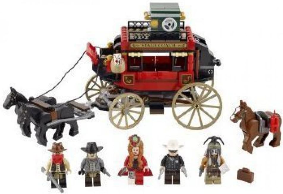 Juega  Juega LEGO The Lone Ranger Stagecoach Escape (79108), rojo, cajas fuertes, Indiana, Jones, sets, búsqueda, juguete legos  niño  niño