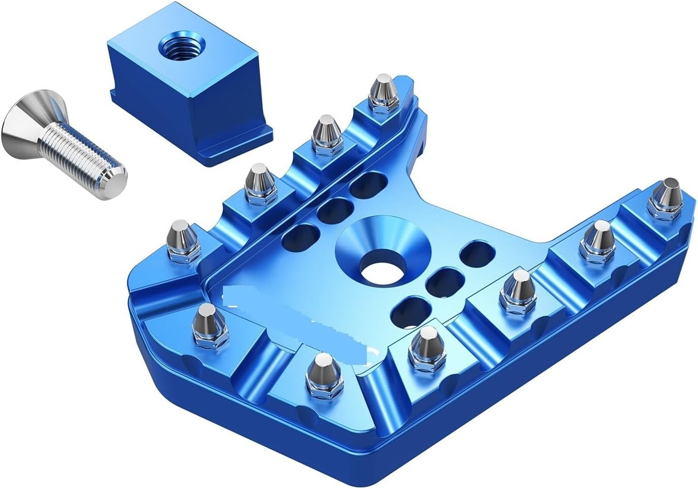 Compatible con Tenere 700 XTZ 700 XTZ700 2019-2023 Reposapiés forjado para motocicleta Tenere 700 Pedal Tenere 700 (Talla Pedal Extender Azul)