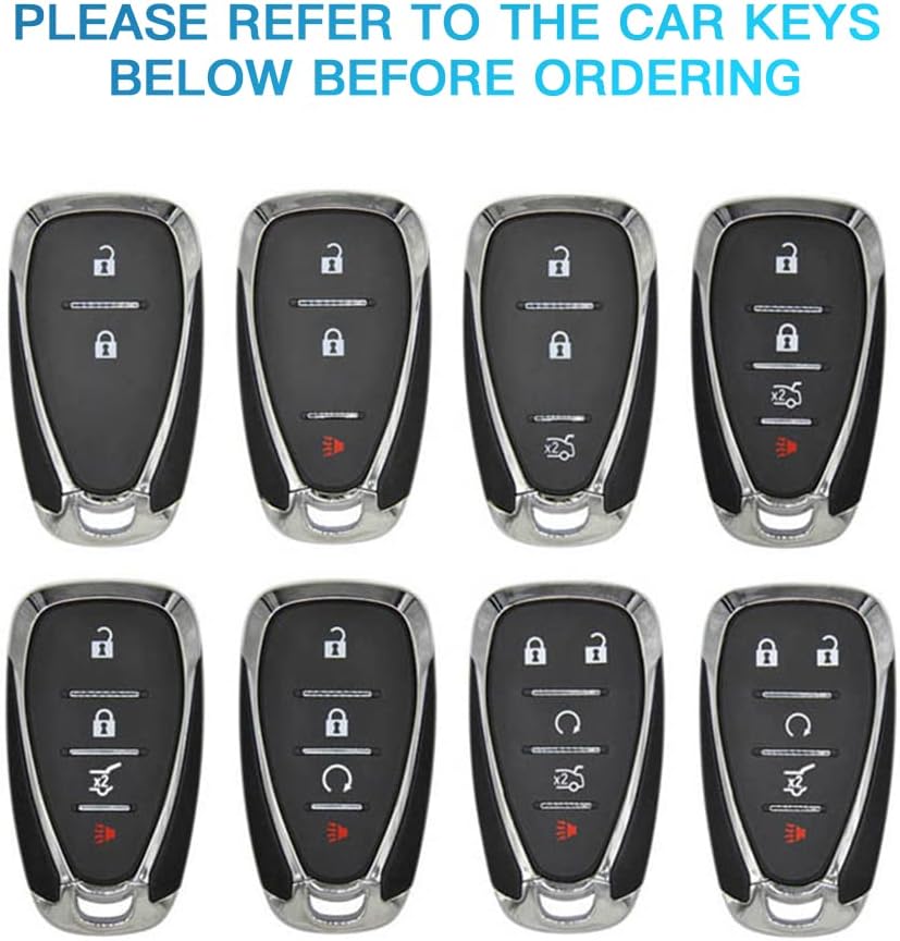 1797 Funda roja para llavero para Chevy Chevrolet Malibu Cruze Equinox Camaro Blazer Traverse Sonic Spark Trailblazer Bolt Trax Car Key Chain Case