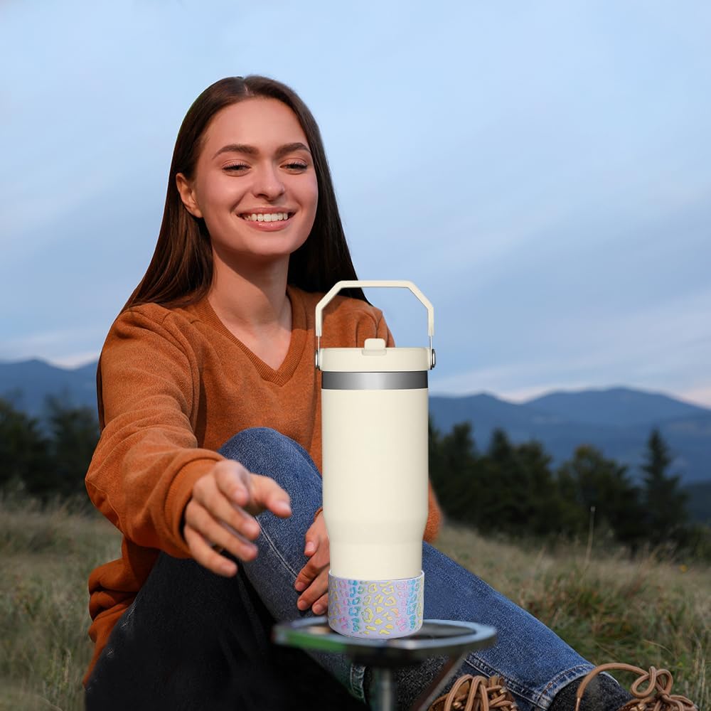 Funda protectora de silicona para botella de agua de 12 a 24 onzas para Hydro Flask, simple, Takeya, sin BPA, antideslizante y compatible con vaso