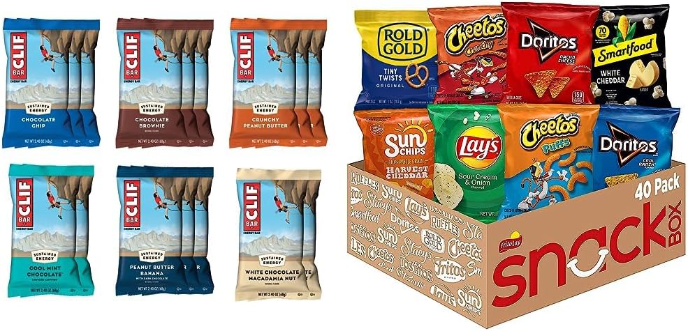 Clif Bar – Barras energéticas – Paquete variado más vendido (barras de proteína de 2.4 onzas, 16 unidades) El embalaje y el surtido pueden variar