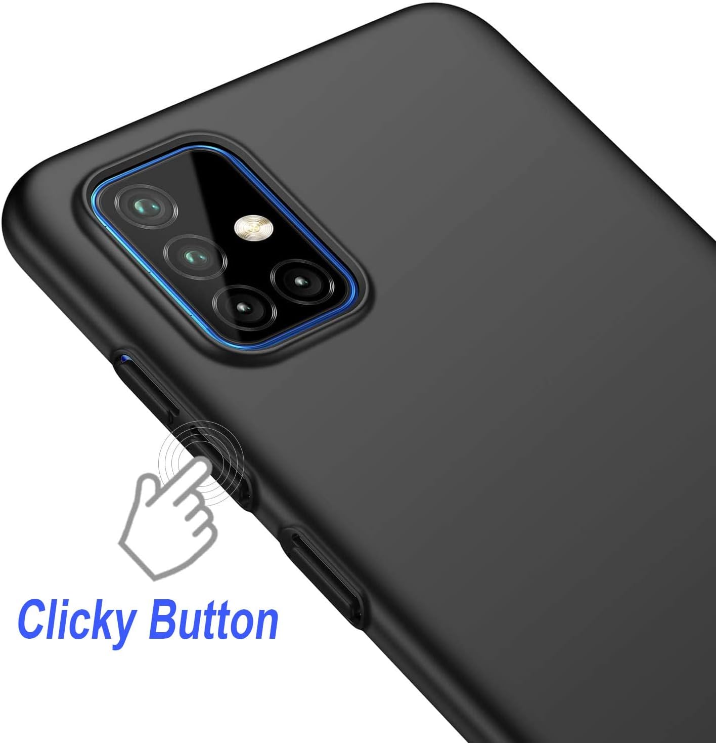 Zhuoopinn Funda protectora delgada para Samsung Galaxy A51 5G, protección contra arañazos, deslizamiento, caída, huellas dactilares, mate, para