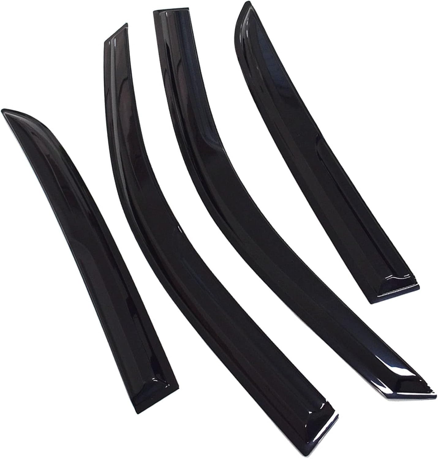 4 viseras laterales para ventana lateral, deflectores, deflectores de ventilación, repuesto para Accord Sedan 2003-2007 de 4 puertas