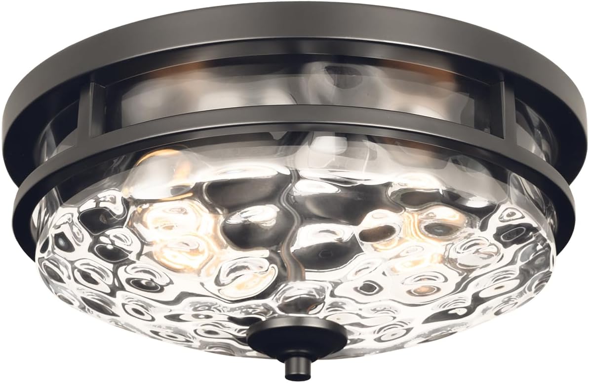 Luces de techo de montaje empotrado, 2 luces de granja cerca del techo, lámpara de techo industrial para cocina, pasillo, dormitorio, sala de estar,