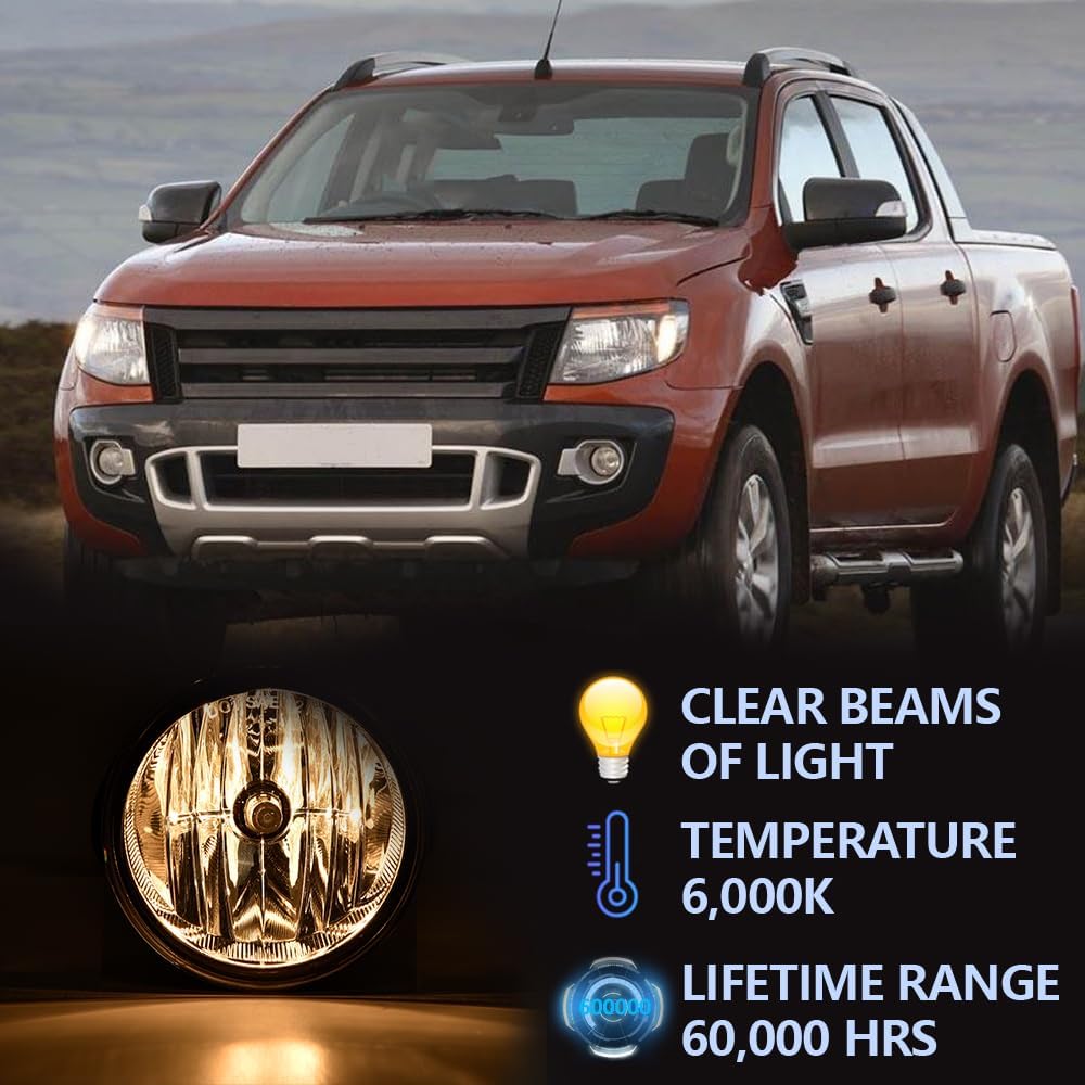 Luces antiniebla de parachoques compatibles con Ford Expedition 2007-2014 y Ranger 2008-2011 de repuesto de lámparas de conducción con bombillas H10