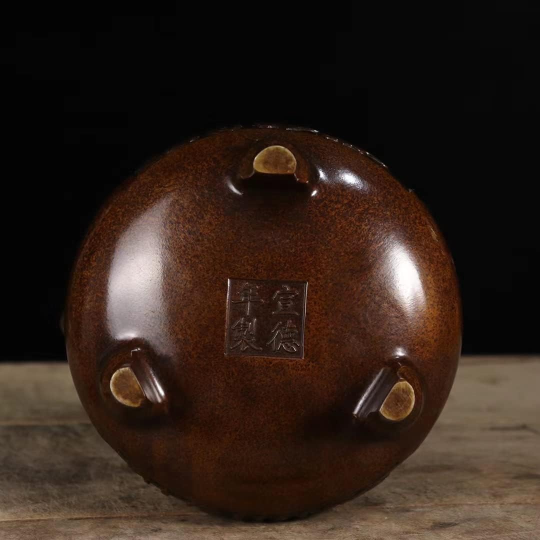 Quemador de incienso de cobre puro, regalo zen, meditación, decora el hogar, placa de interior, quemador de incienso, sándalo, decoración