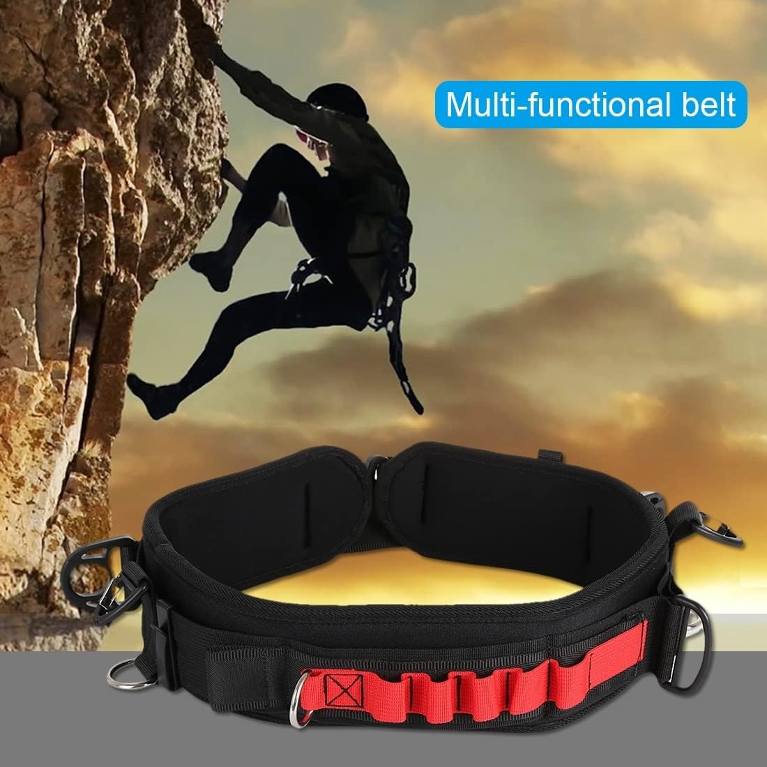 PULUZ Cinturón de cintura multifunción para cámaras SLRDSLR, correa de cintura ajustable para cámara con gancho para colgar accesorios de