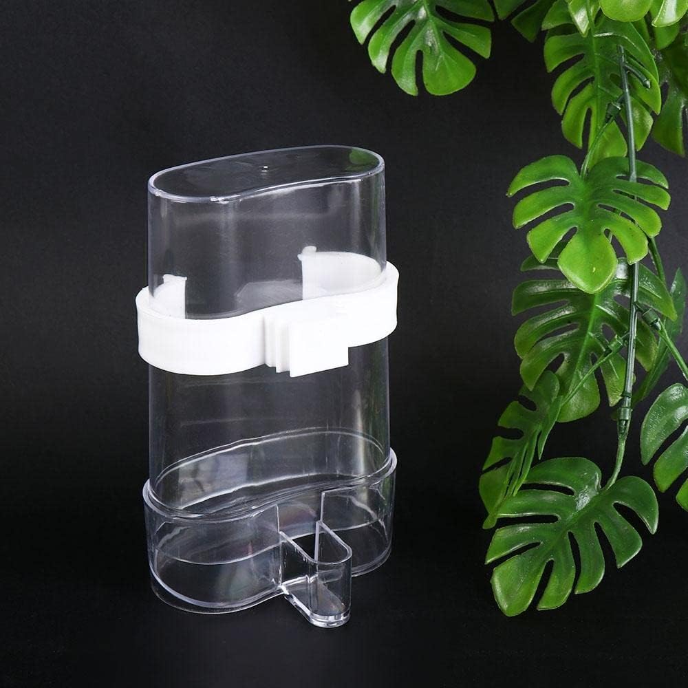 1 alimentador automático de agua, dispensador de comederos de agua para pájaros, contenedor de almacenamiento para bebedores, contenedor colgante de