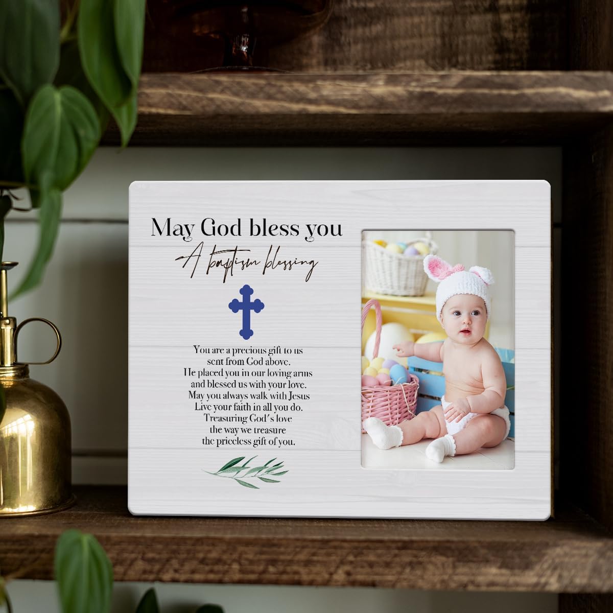 Marco de fotos de bautismo, regalos de bautismo para niños, regalos de bautizo para niños, cumpleaños, Navidad, regalos religiosos para mujeres,