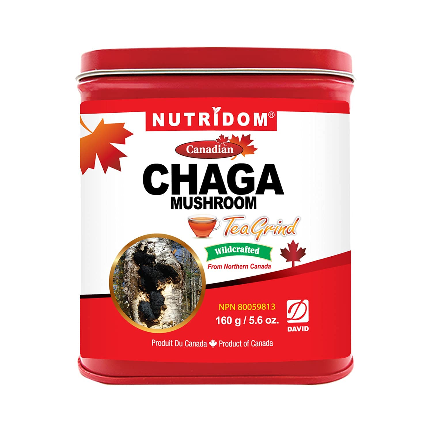 NUTRIDOM CHAGA Mushroom Tea Molind_Wild Harvest_5.64 oz