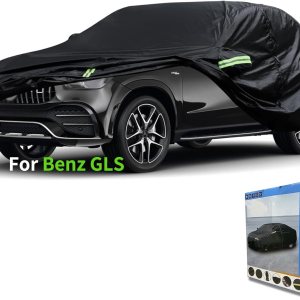 Funda de automóvil a medida para Be-nz, impermeable, para todo tipo de clima, protección UV, resistente al viento, para exteriores (para GLS) Funda de automóvil a medida para Be-nz, impermeable, para todo tipo de clima, protección UV, resistente al viento, para exteriores (para GLS)