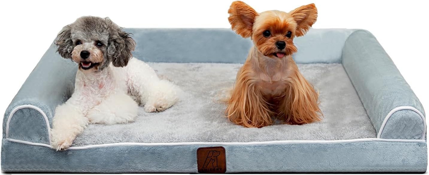 Cama ortopédica para perro, lavable, cama mediana para perro, impermeable, de espuma viscoelástica, sofá duradero para perro, cama para mascotas,