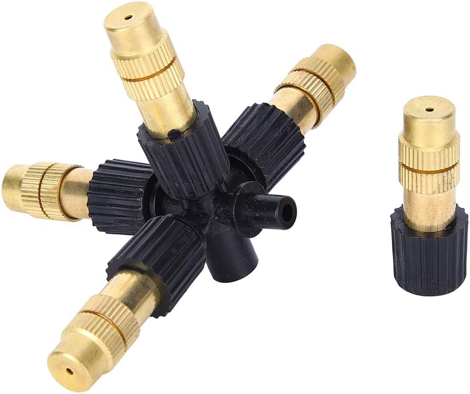 Fydun Boquilla rociadora de cobre G12 D para riego de jardín, 5 piezas, cobre G12 D para la familia