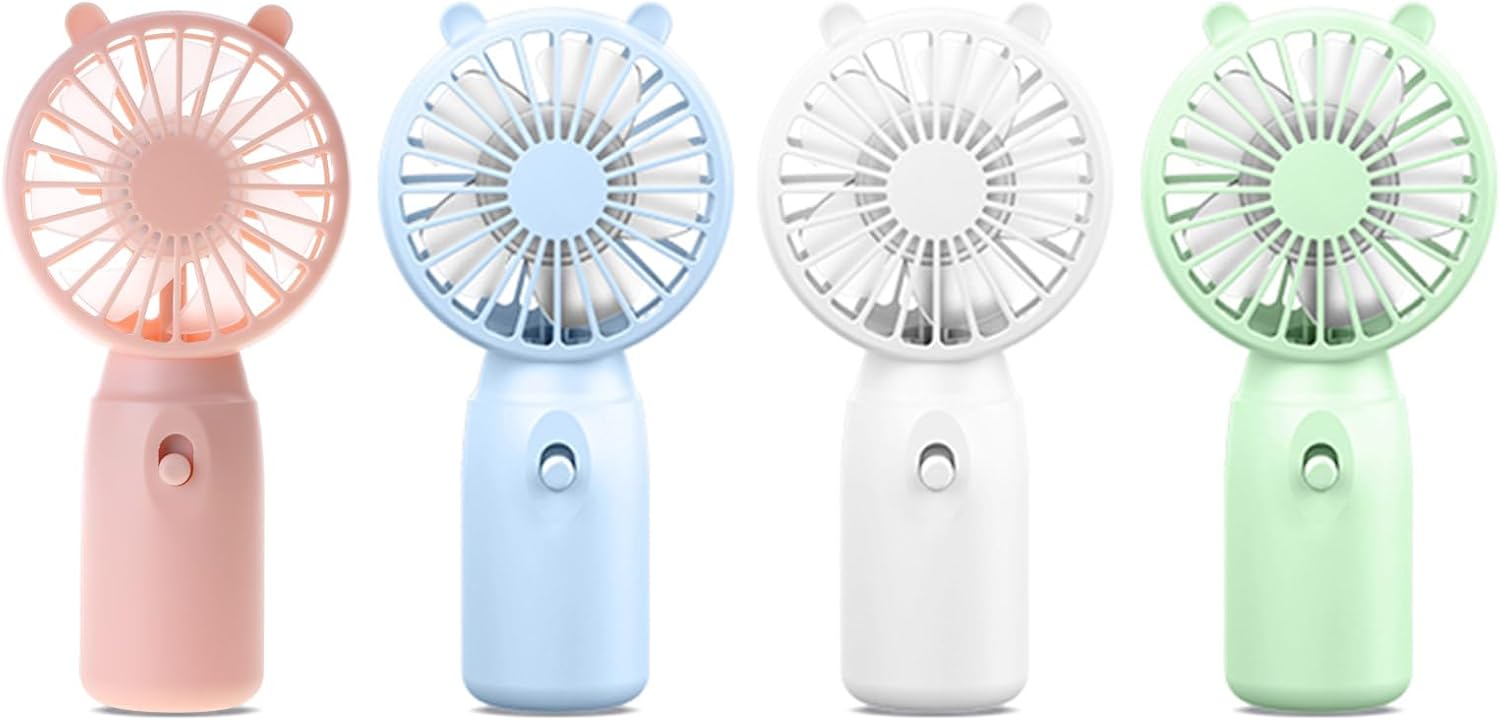 Ventilador pequeño de mano, mini ventilador portátil de verano, ventilador de bolsillo con pilas AA (pilas no incluidas) Ventilador de oficina,