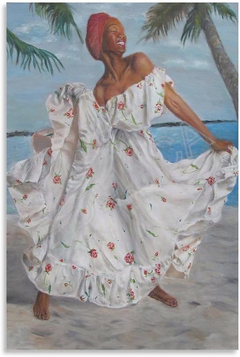 MOJDI Bonnie ODonnell’s Good Morning Happy Saturday Jamaican Dancer – Póster artístico, pintura en lienzo para dormitorio, sala de estar, decoración