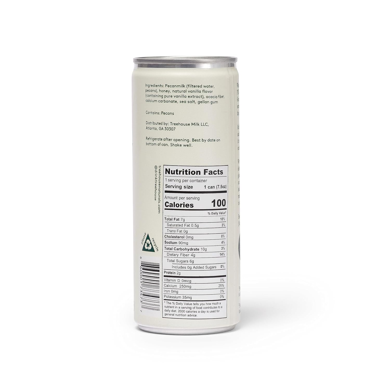 Leche de nuez original a base de plantas sin lácteos, apta para dieta cetogénica, lata de 7.5 onzas, paquete de 12