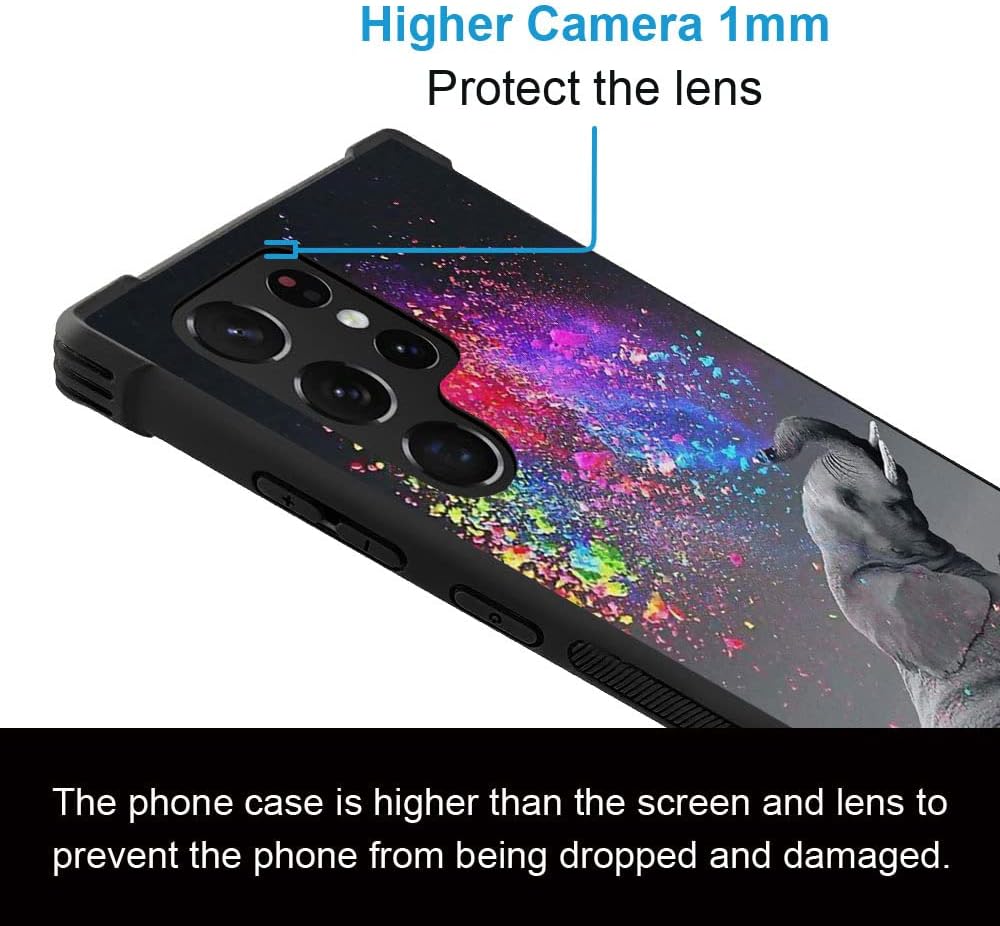 ZHEGAILIAN Funda compatible con Samsung Galaxy S23 Plus, maravillosa funda de elefante 15 para Samsung Galaxy S23+ Plus, funda de protección contra