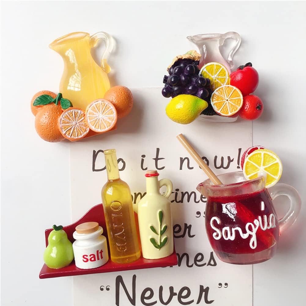 Imanes del refrigerador del jugo de uva, imán creativo del refrigerador del jugo de fruta, imanes del refrigerador de la fruta de la oficina de los