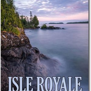 Imán para refrigerador Isle Royale National Park, Michigan, tamaño 2.5 x 3.5 pulgadas Imán para refrigerador Isle Royale National Park, Michigan, tamaño 2.5 x 3.5 pulgadas