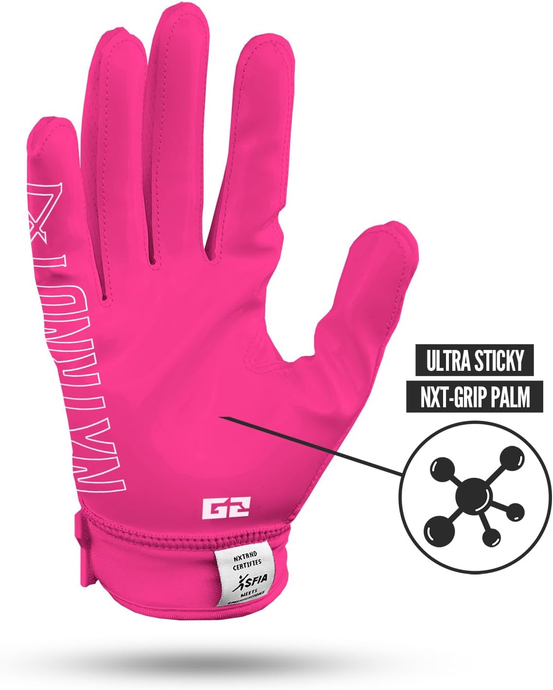 Nxtrnd G2 Pro Football Gloves, Men’s Ultra Sticky Elite Receiver Gloves