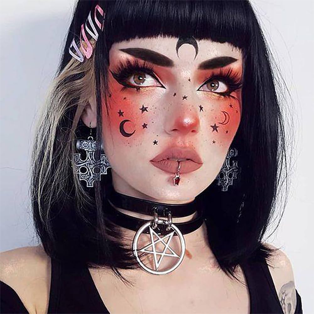 Tatuaje temporal para la cara, tatuajes falsos dulces, tatuajes de mariposa, etiqueta impermeable temporal para el cuerpo, tatuaje de transferencia