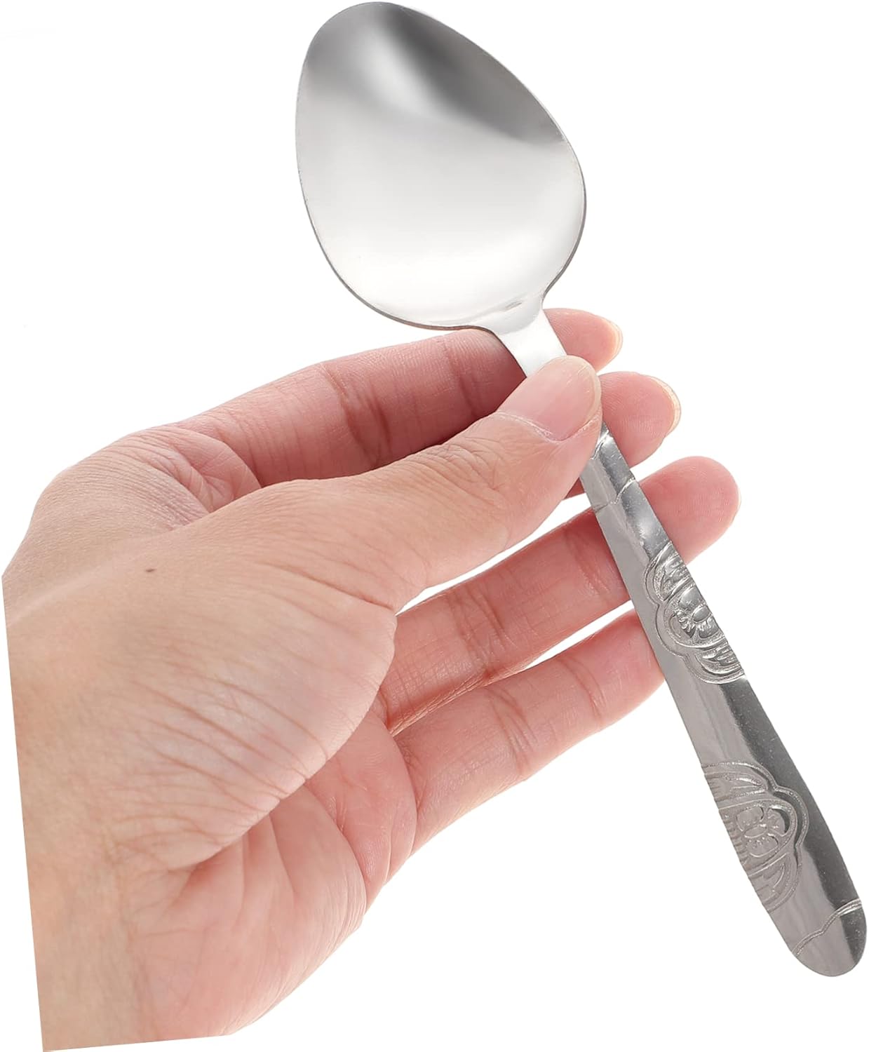 ibasenice Cuchara curvada para niños, 24 piezas, cucharas para niños, juguetes para niños, juego de cuchara de doblado de magos, cuchara de truco de