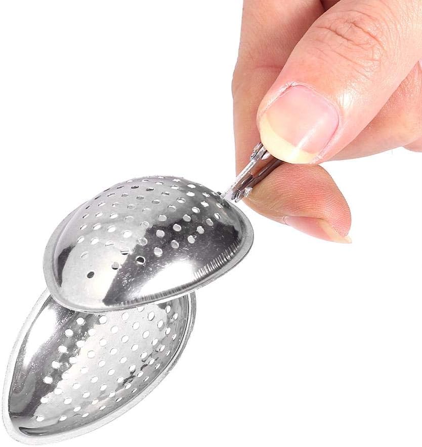Colador de té, filtro infusor de acero inoxidable en forma de bola, filtro para tés de hojas sueltas, pellizcador de gotas de agua