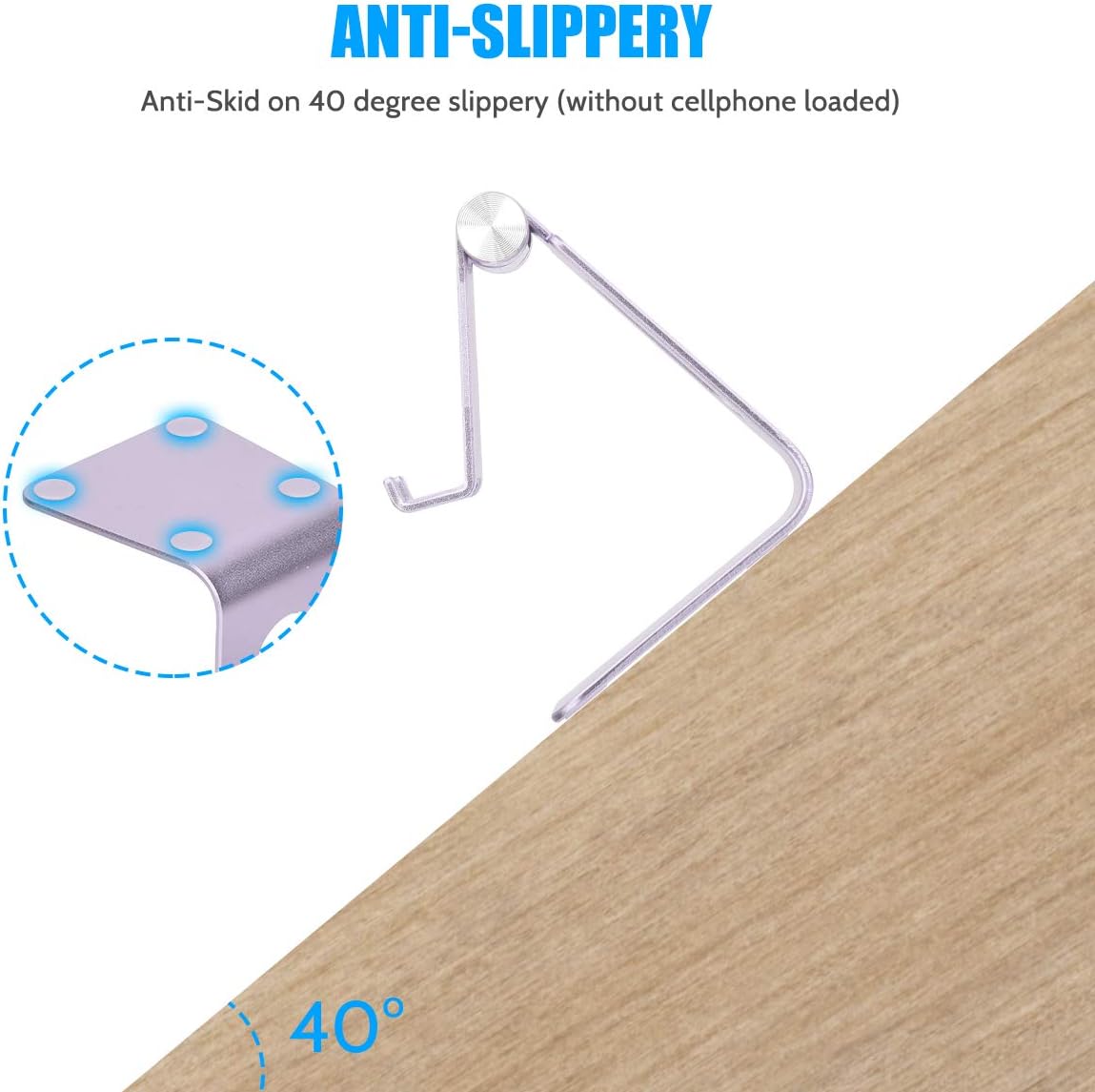 Urmust Soporte ajustable para teléfono celular para base de escritorio, soporte compatible con iPhone 15 14 13 12 11 Pro Max Xs XR 8 X 7 6 6S Plus