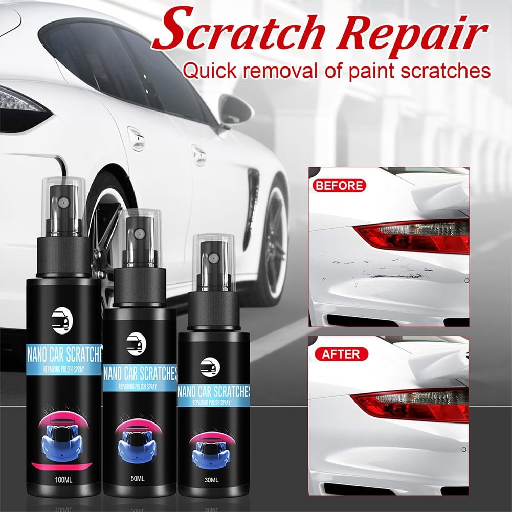 Nano Spray de reparación de arañazos para automóvil, nuevo aerosol de eliminación de arañazos de automóvil 2023, removedor de arañazos de automóvil