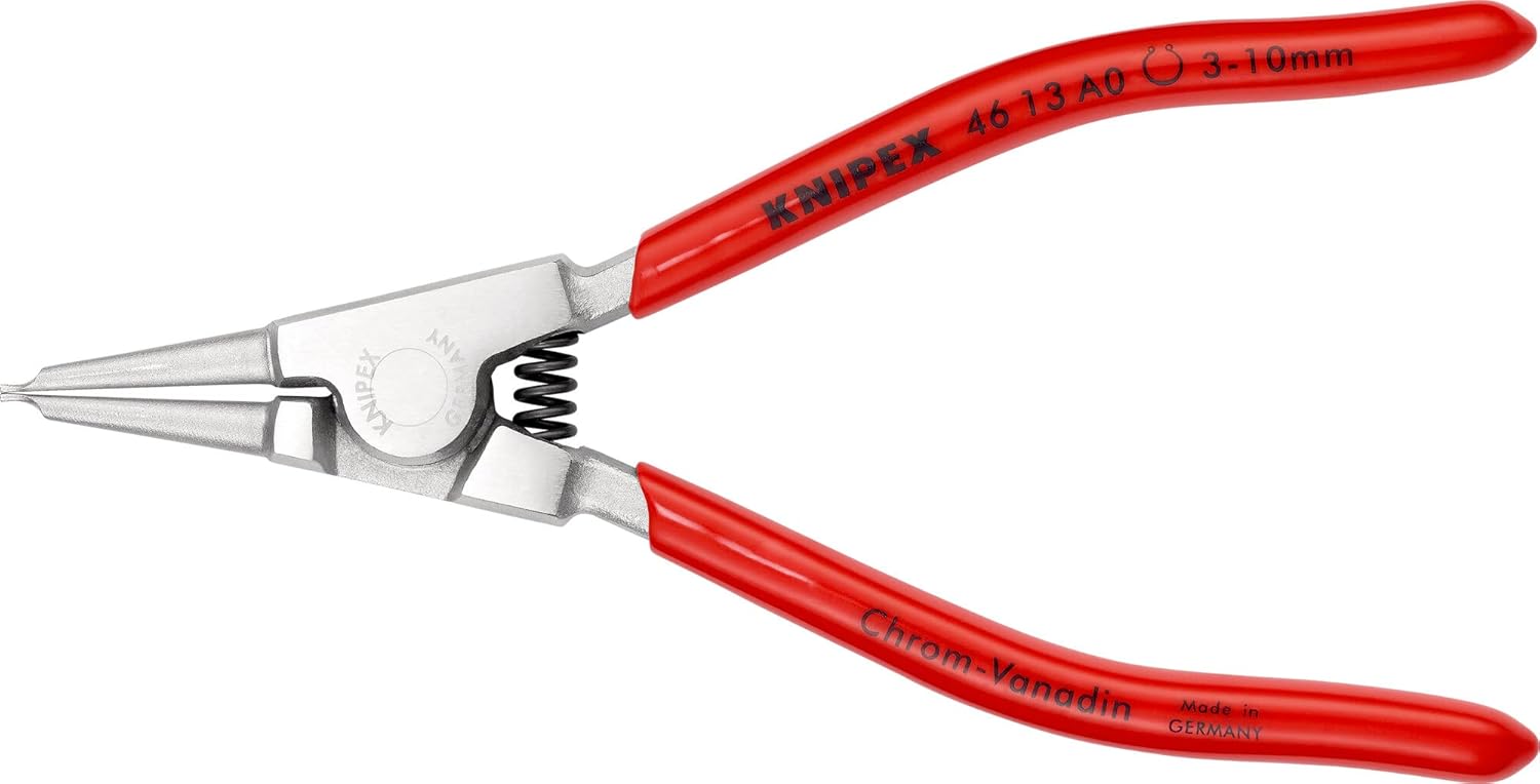 Knipex 46 13 A0 Alicates de Circlip para circlips externos 0.118-0.394 in cromado