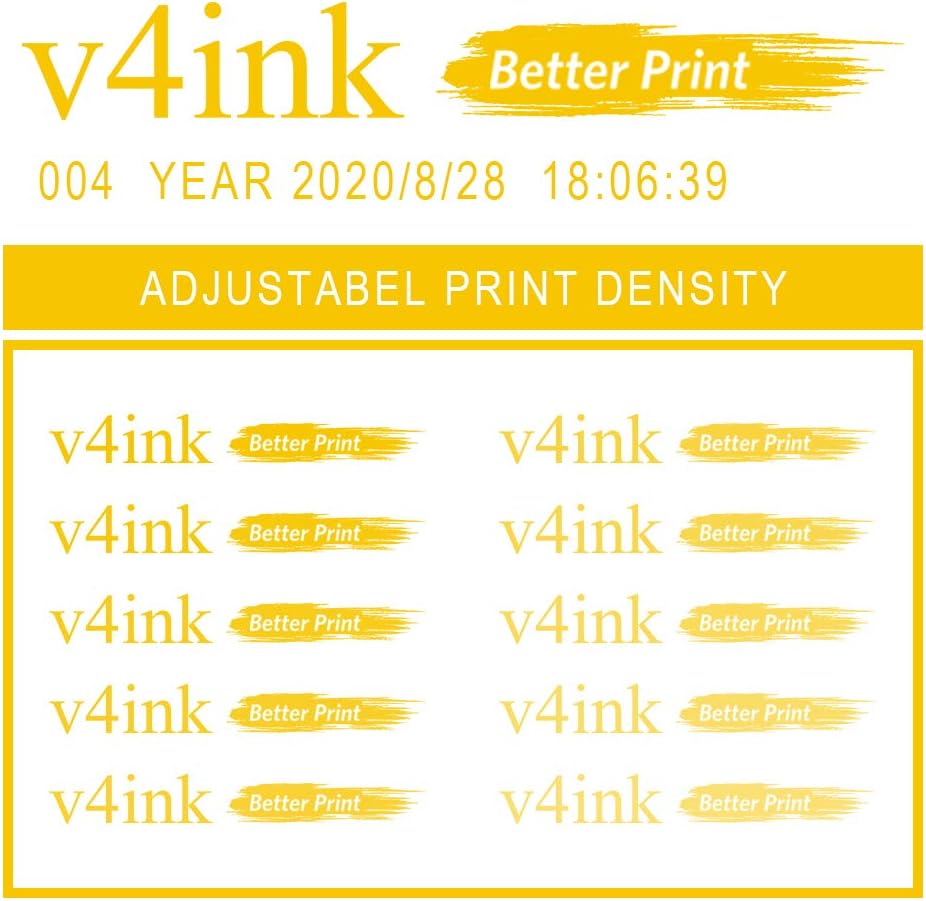 v4ink Cartucho de tinta de secado rápido solvente original BT-2583P compatible con impresora de inyección de tinta portátil BENTSAI BT-HH6105B2