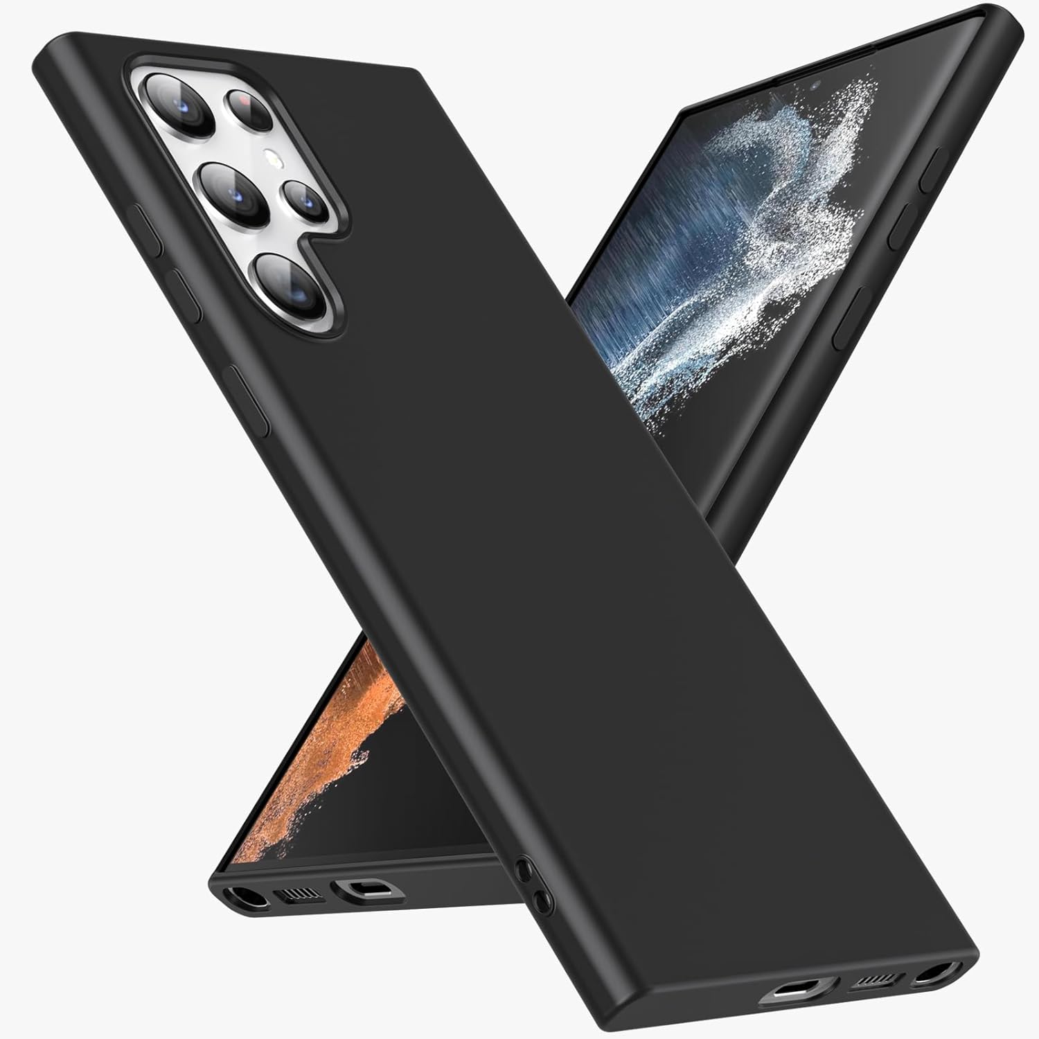 HikerClub Funda para Galaxy S21 Ultra 5G de 6.8 pulgadas compatible con cargador Mag-Safe, funda ultradelgada de silicona líquida a prueba de golpes