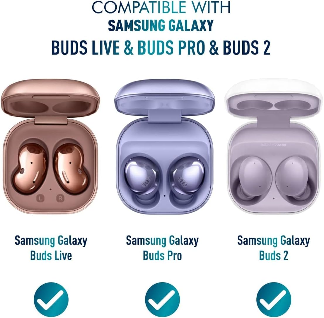 Funda protectora de TPU suave a prueba de golpes compatible con Galaxy Buds 2  Galaxy Buds ProGalaxy Buds Live – Patrón de mariquita