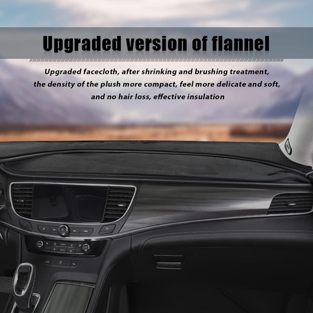 Cubierta de franela para salpicadero, antideslizante, compatible con Nissan Micra March K13 2011-2016