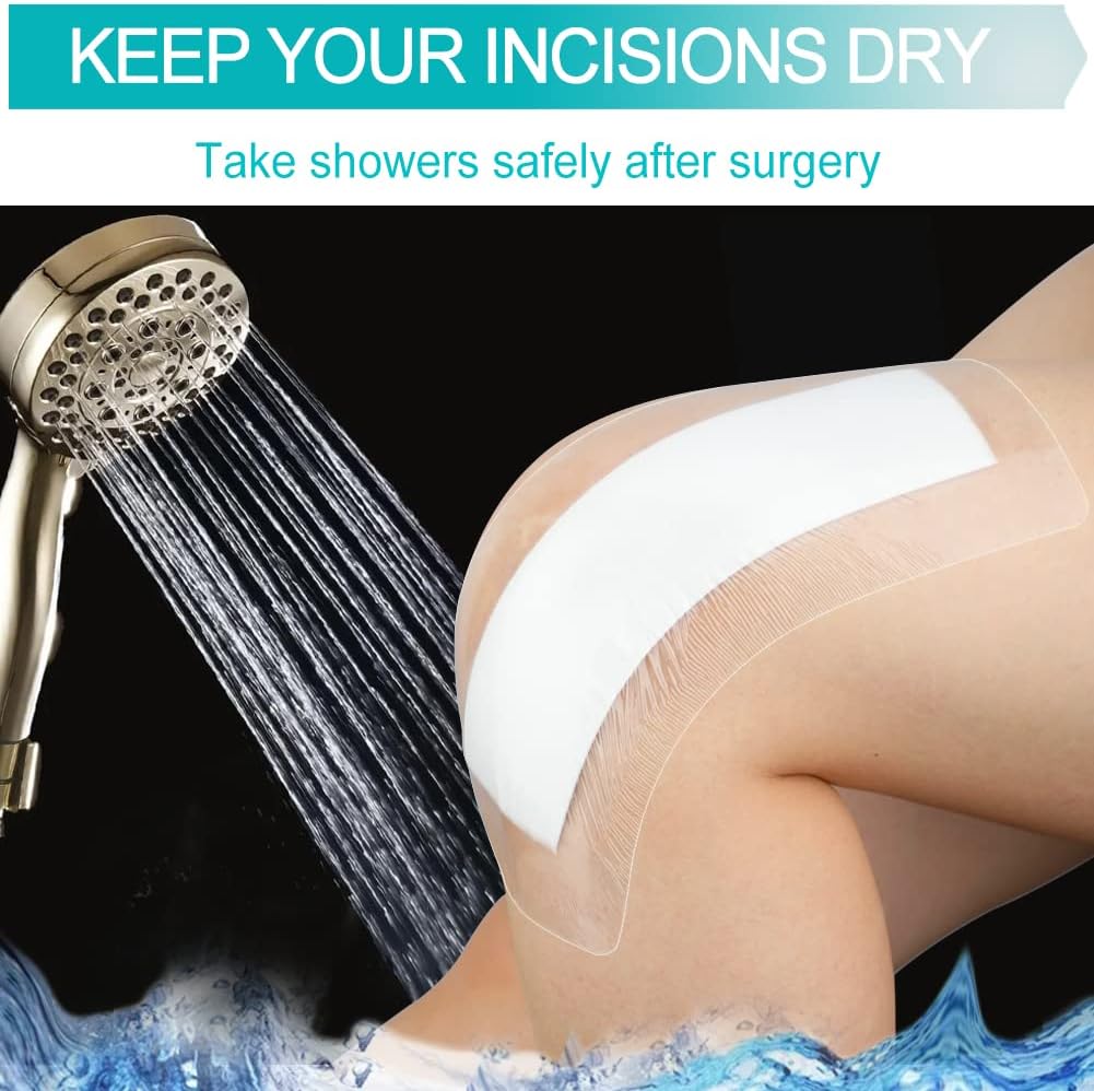 Vendajes de incisión impermeables para heridas grandes, reemplazo de rodilla y cadera, cinta adhesiva para vendaje de isla adheisve, protector de