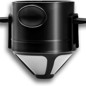 Gotero de café para verter sobre café, filtros de café reutilizables de acero inoxidable, filtro de café de campamento fácil de limpiar, cafetera de Gotero de café para verter sobre café, filtros de café reutilizables de acero inoxidable, filtro de café de campamento fácil de limpiar, cafetera de