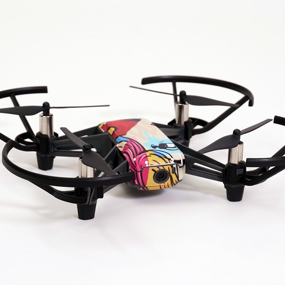 MightySkins – Funda de vinilo para DJI Ryze Tello Drone, protectora, duradera y única, fácil de aplicar, quitar y cambiar estilos), DGTEL-Pink