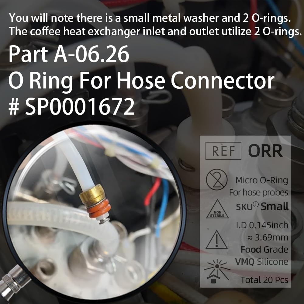 Kit de reparación de juntas tóricas para conectores de manguera Breville Oracle Espresso y sondas NTC, para resolver problemas de fugas de salida