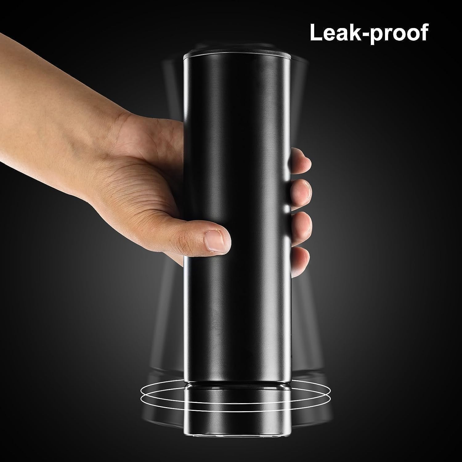 Smart Drinkware – Termo al vacío de acero inoxidable, termo digital con pantalla LED, temperatura inteligente, botella de agua (rosa)