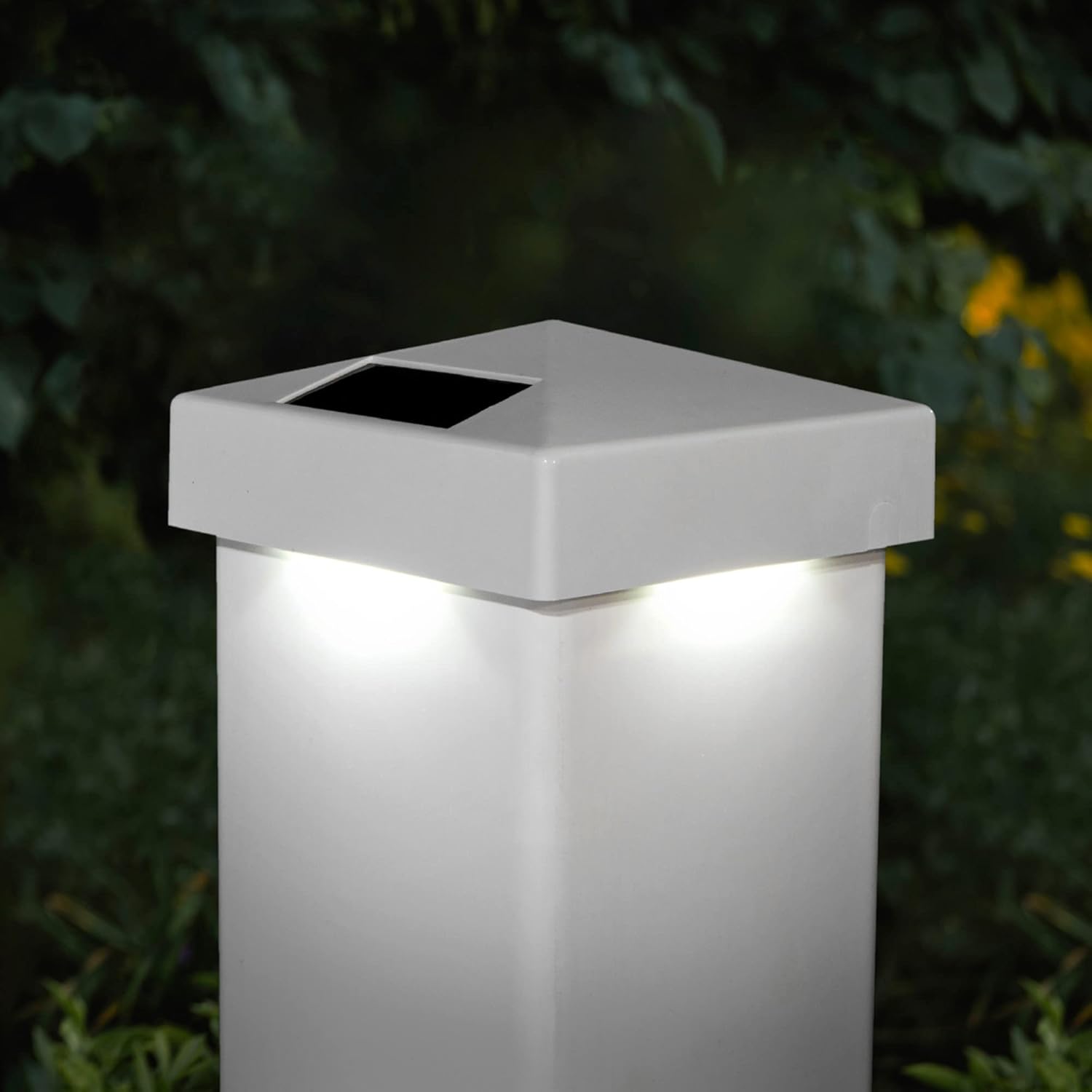 Classy Caps 4×4 Blanco PVC Pirámide Solar Post Cap